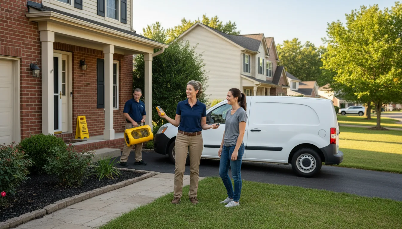 Residential water damage restoration in Godwin, NC